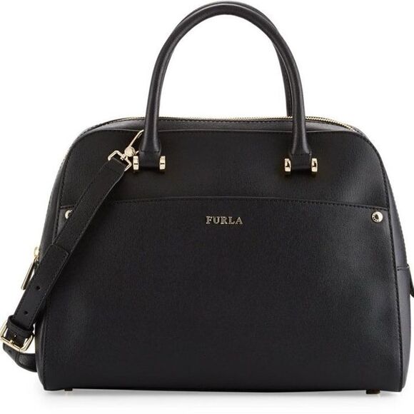 Furla Margo Elena Textured Leather Satchel - Picture 1 of 14
